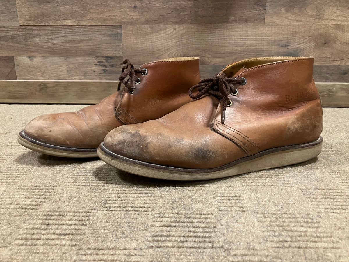 Photo by zaksiyc on May 4, 2025 of the Red Wing Work Chukka in S.B. Foot Unknown Leather.