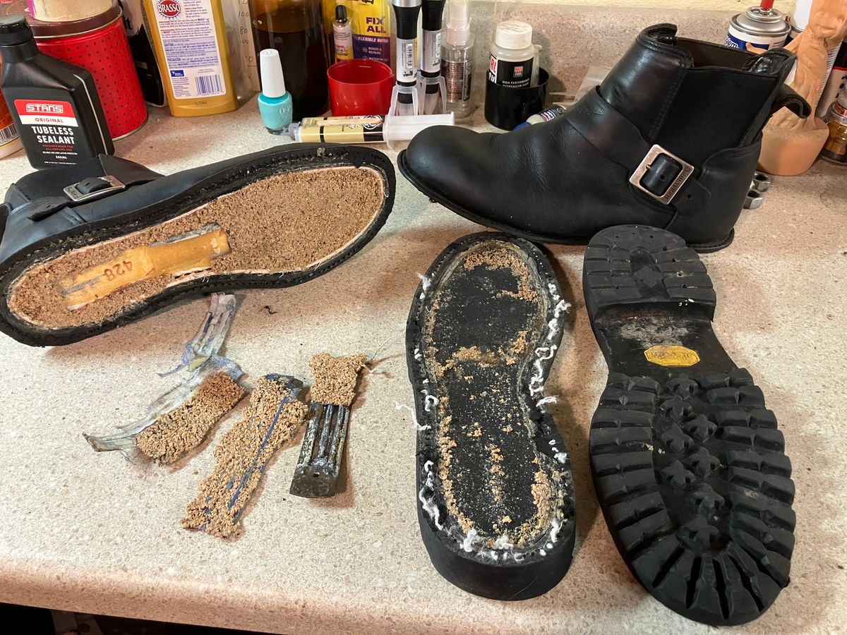 Photo by zaksiyc on April 19, 2025 of the Red Wing 977 in S.B. Foot Unknown Leather.