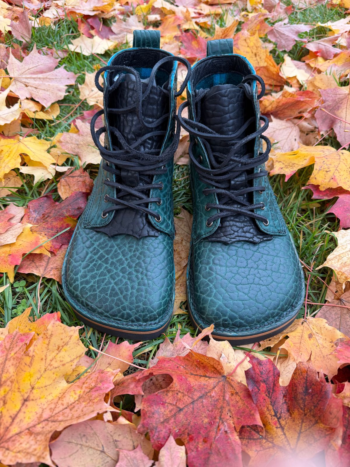 Photo by Forgedleather on November 1, 2025 of the Texarado Bailey in Canyon Teal Bison.