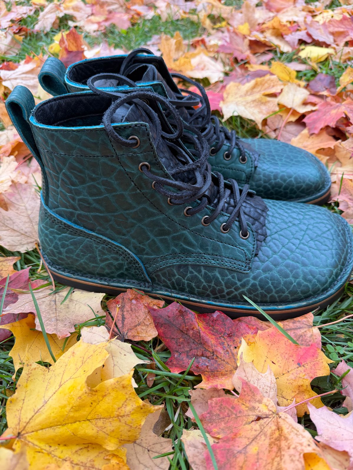 Photo by Forgedleather on November 1, 2025 of the Texarado Bailey in Canyon Teal Bison.