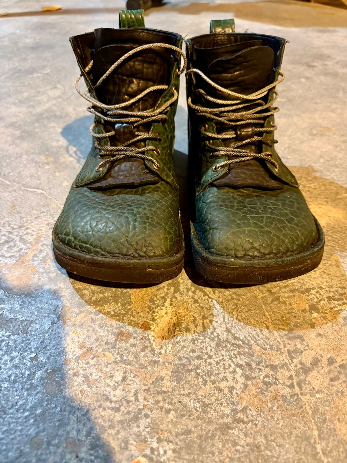 Photo by Forgedleather on January 1, 2026 of the Texarado Bailey in Canyon Teal Bison.