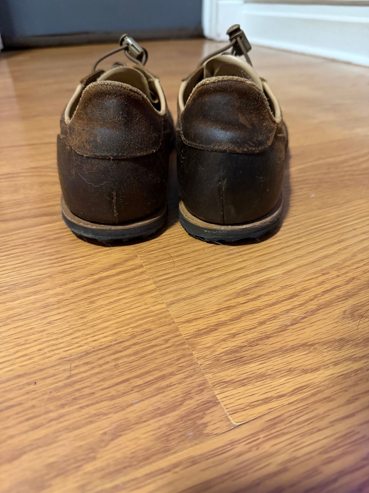 Photo by Forgedleather on December 6, 2025 of the Turriff Functional Footwear C-01 in C.f. Stead Prairie Waxy Commander Suede.