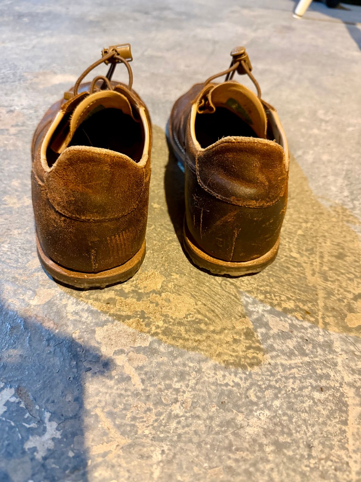 Photo by Forgedleather on January 1, 2026 of the Turriff Functional Footwear C-01 in C.f. Stead Prairie Waxy Commander Suede.