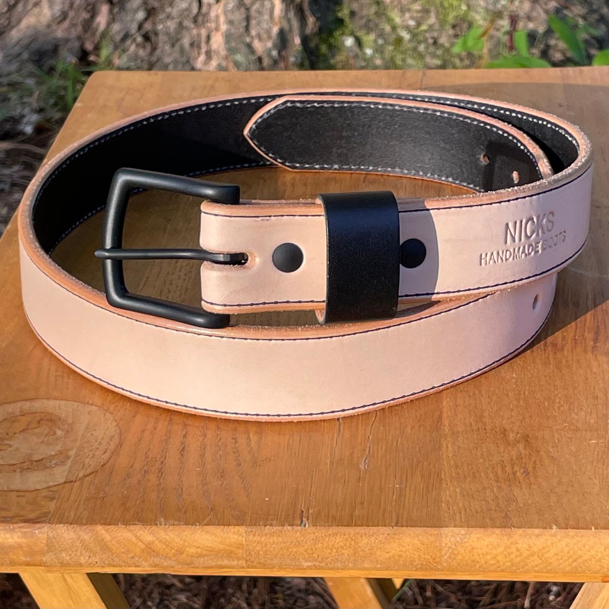 Photo by billpetriejr2 on October 2, 2025 of the Nicks Nicks Wickett & Craig Natural Blackout | Heavy Duty Work Belt in Wickett & Craig Natural Blackout.