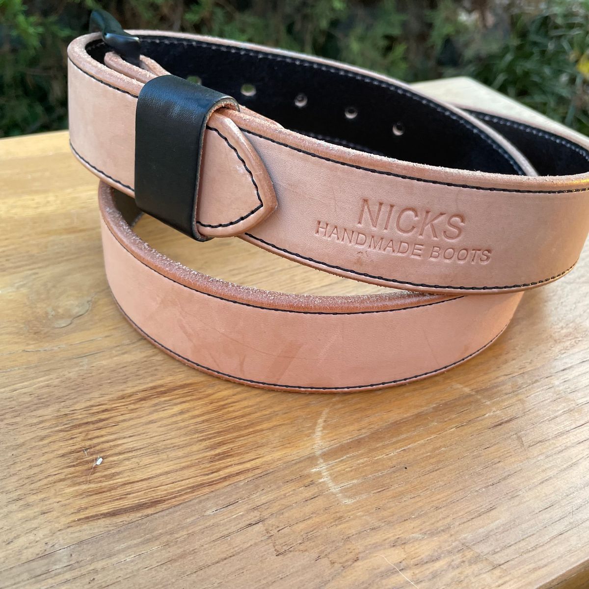 Photo by billpetriejr2 on November 5, 2025 of the Nicks Nicks Wickett & Craig Natural Blackout | Heavy Duty Work Belt in Wickett & Craig Natural Blackout.