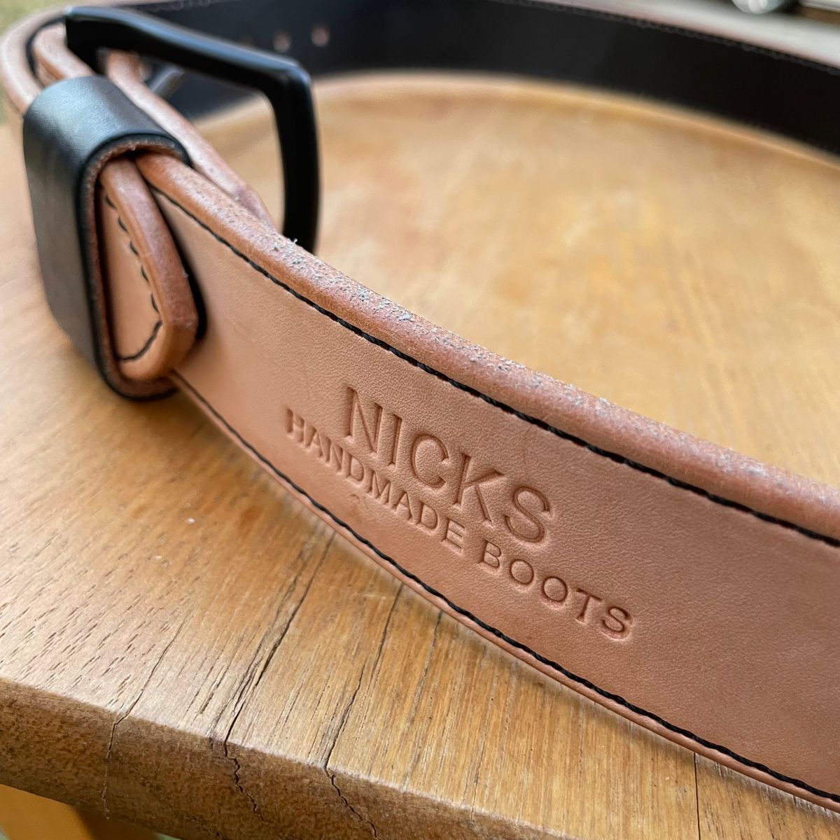 Photo by billpetriejr2 on November 5, 2025 of the Nicks Nicks Wickett & Craig Natural Blackout | Heavy Duty Work Belt in Wickett & Craig Natural Blackout.