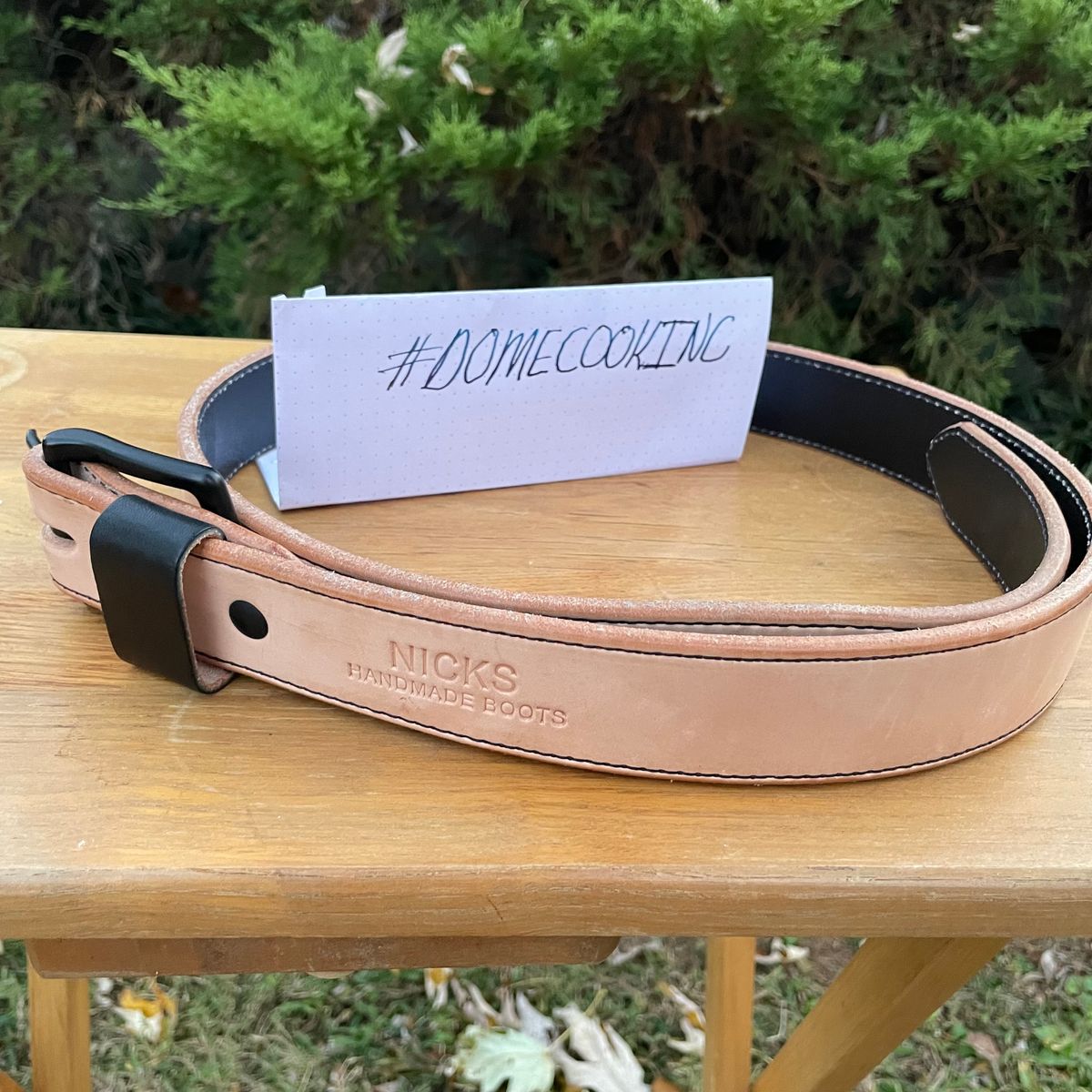 Photo by billpetriejr2 on November 5, 2025 of the Nicks Nicks Wickett & Craig Natural Blackout | Heavy Duty Work Belt in Wickett & Craig Natural Blackout.