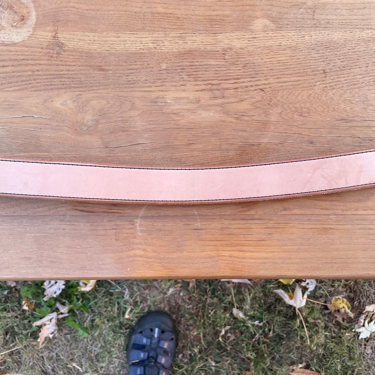 Photo by billpetriejr2 on November 5, 2025 of the Nicks Nicks Wickett & Craig Natural Blackout | Heavy Duty Work Belt in Wickett & Craig Natural Blackout.