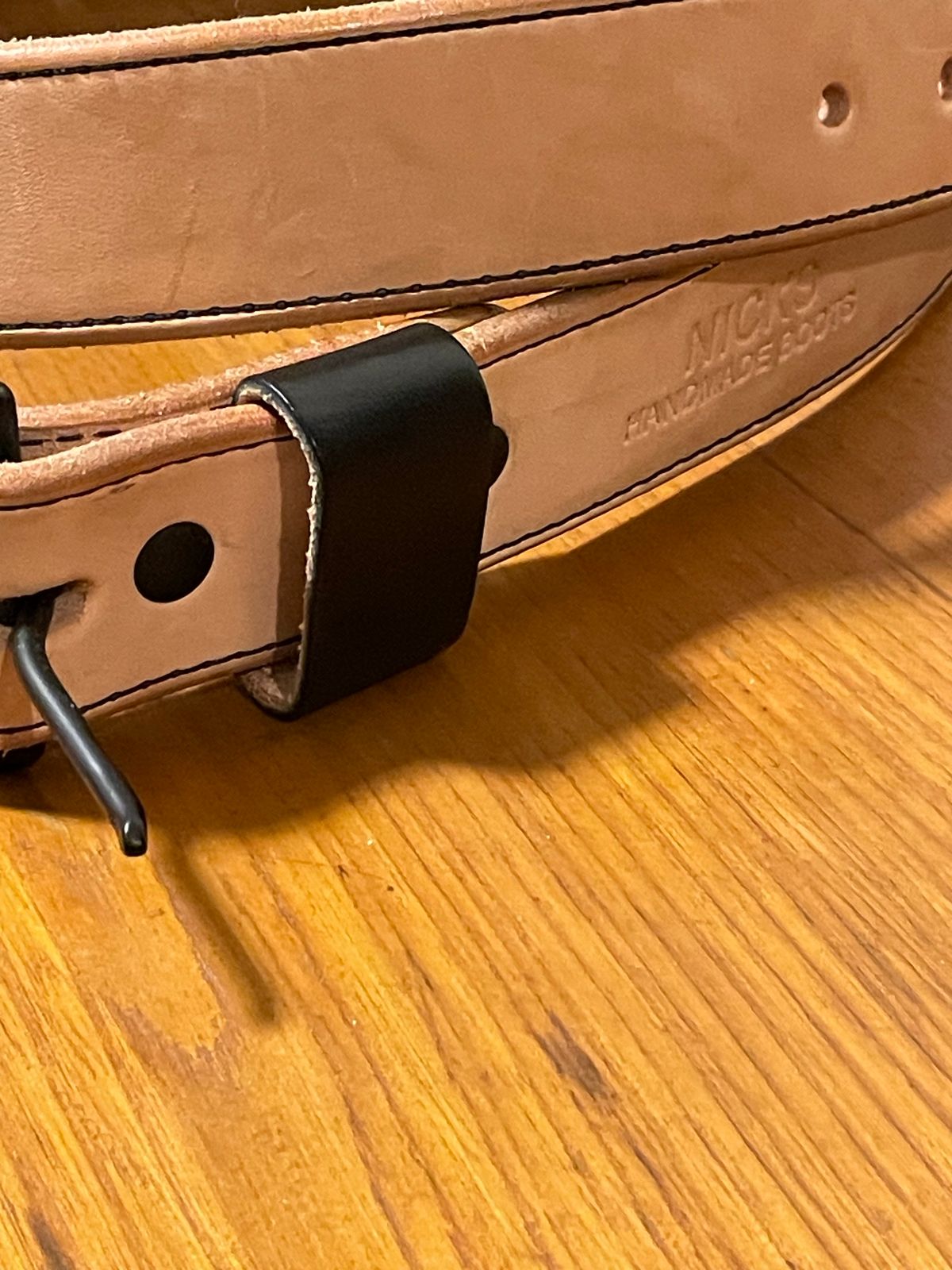 Photo by billpetriejr2 on December 6, 2025 of the Nicks Nicks Wickett & Craig Natural Blackout | Heavy Duty Work Belt in Wickett & Craig Natural Blackout.