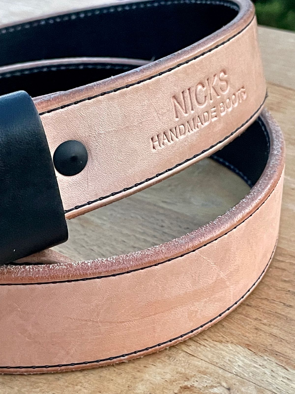 Photo by billpetriejr2 on January 4, 2026 of the Nicks Nicks Wickett & Craig Natural Blackout | Heavy Duty Work Belt in Wickett & Craig Natural Blackout.