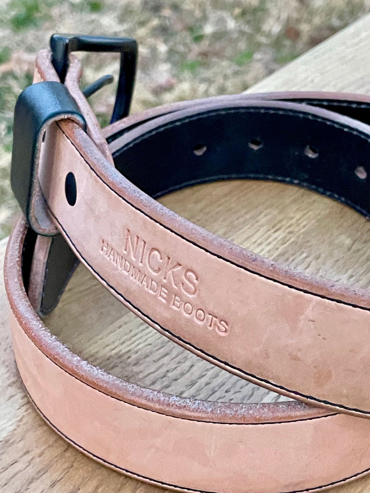 Photo by billpetriejr2 on January 4, 2026 of the Nicks Nicks Wickett & Craig Natural Blackout | Heavy Duty Work Belt in Wickett & Craig Natural Blackout.