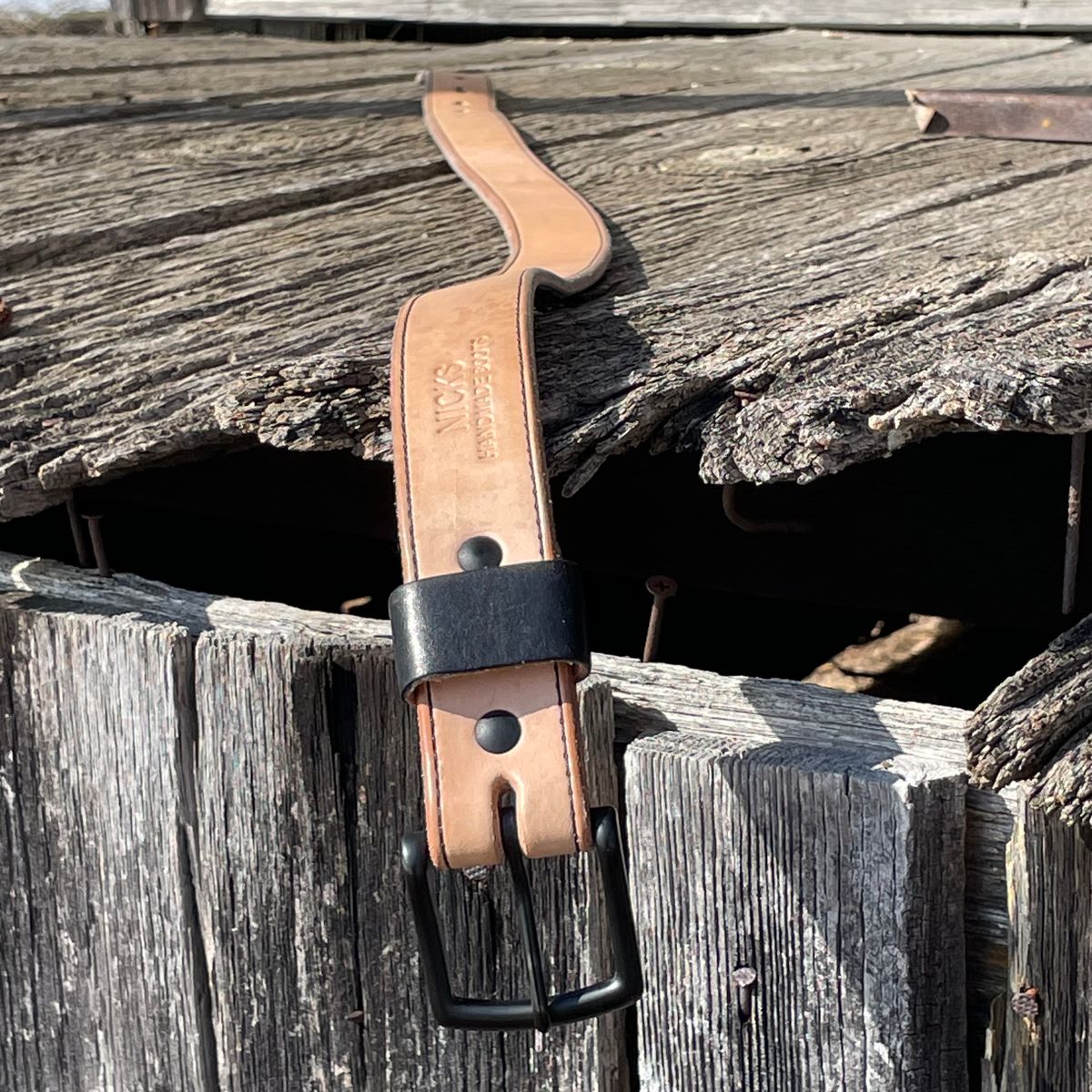 Photo by billpetriejr2 on February 5, 2026 of the Nicks Nicks Wickett & Craig Natural Blackout | Heavy Duty Work Belt in Wickett & Craig Natural Blackout.