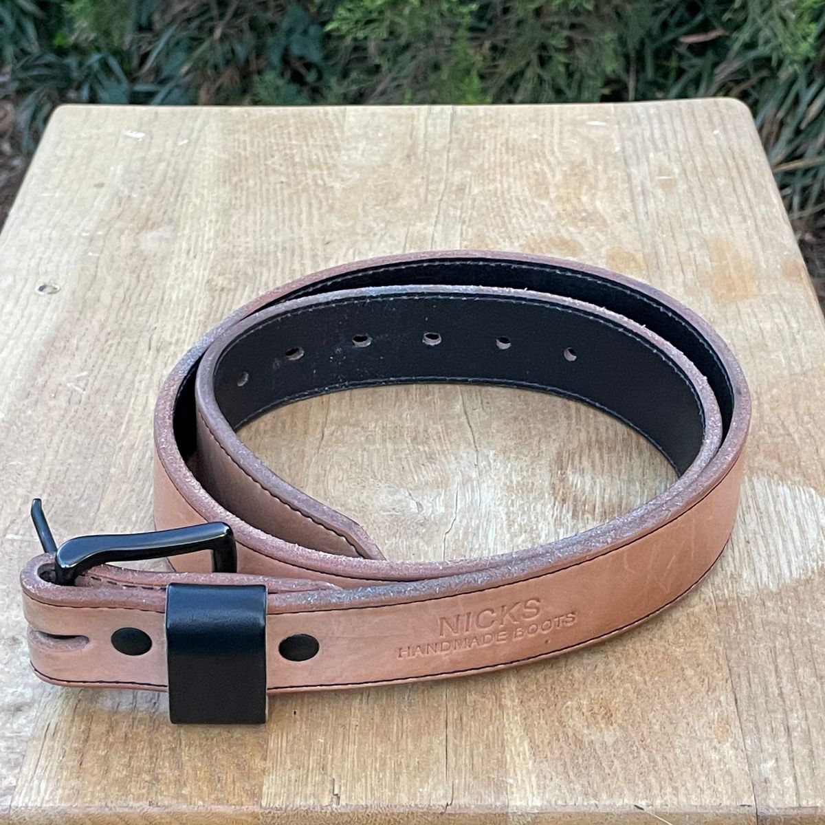 Photo by billpetriejr2 on April 3, 2026 of the Nicks Nicks Wickett & Craig Natural Blackout | Heavy Duty Work Belt in Wickett & Craig Natural Blackout.