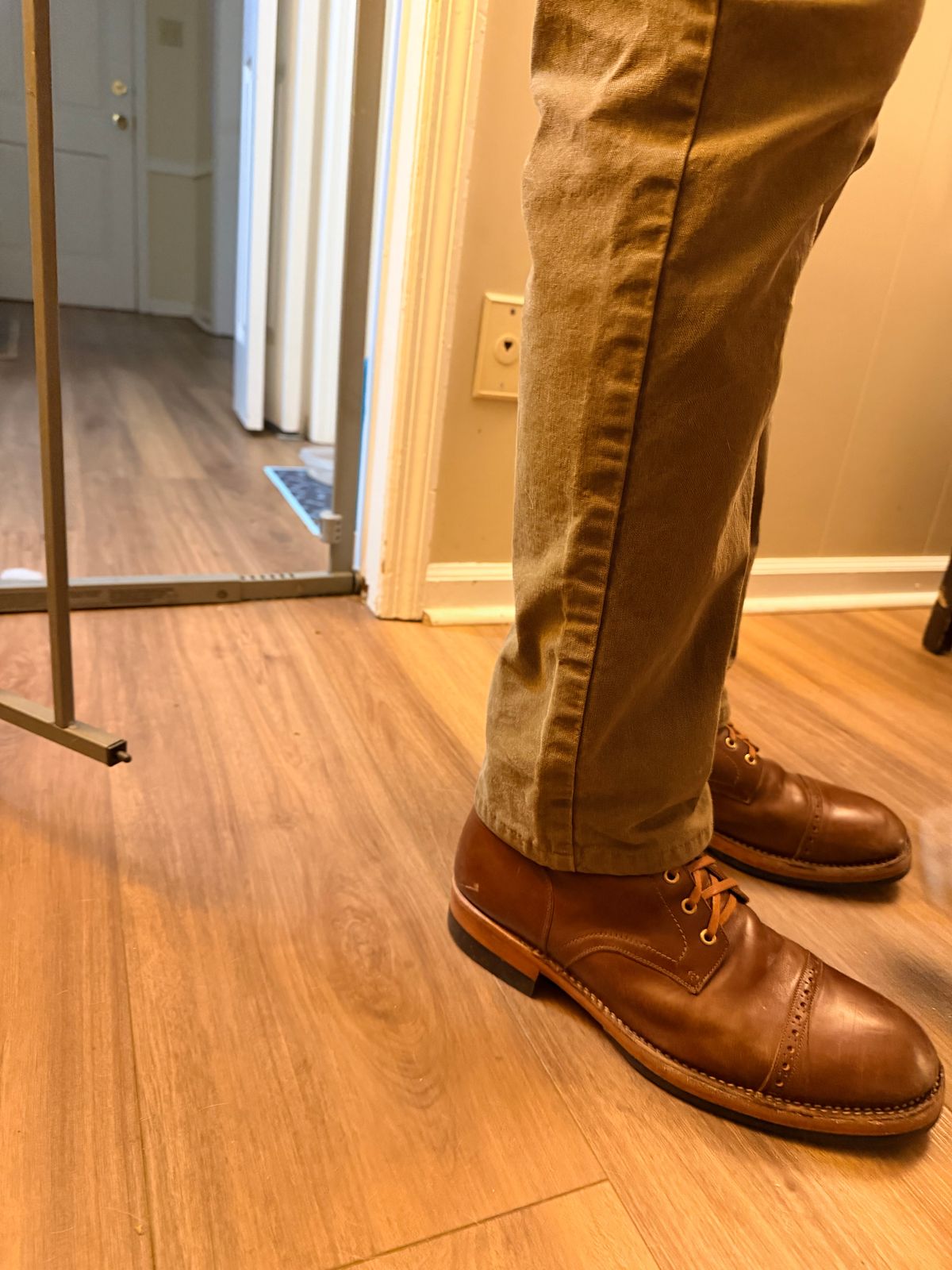 Photo by TheBeardedFeller on March 12, 2026 of the Blkbrd Shoemaker Luchador Service Boot in Maryam Toscanello TPR Horsebutt.