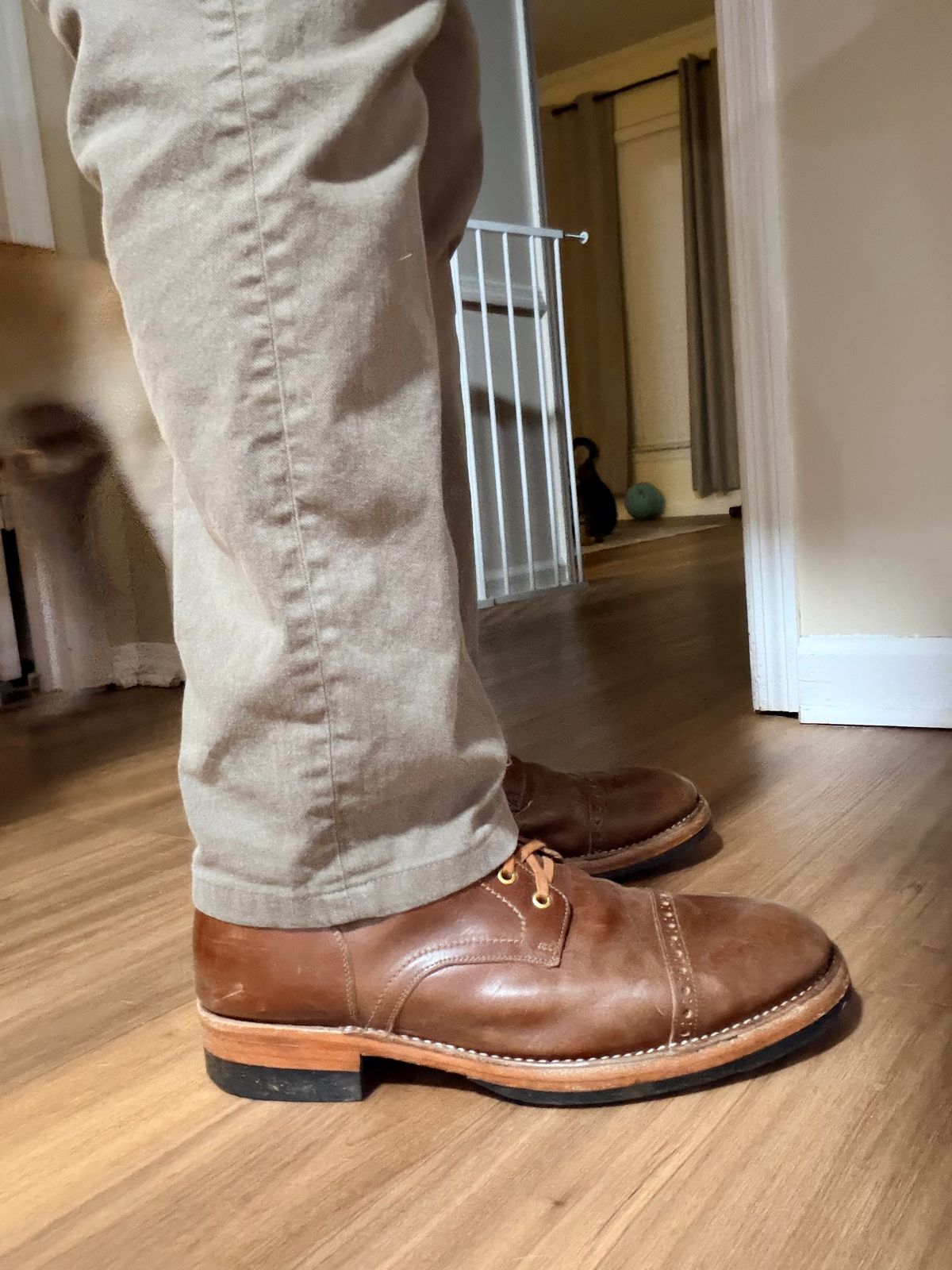 Photo by TheBeardedFeller on April 16, 2026 of the Blkbrd Shoemaker Luchador Service Boot in Maryam Toscanello TPR Horsebutt.