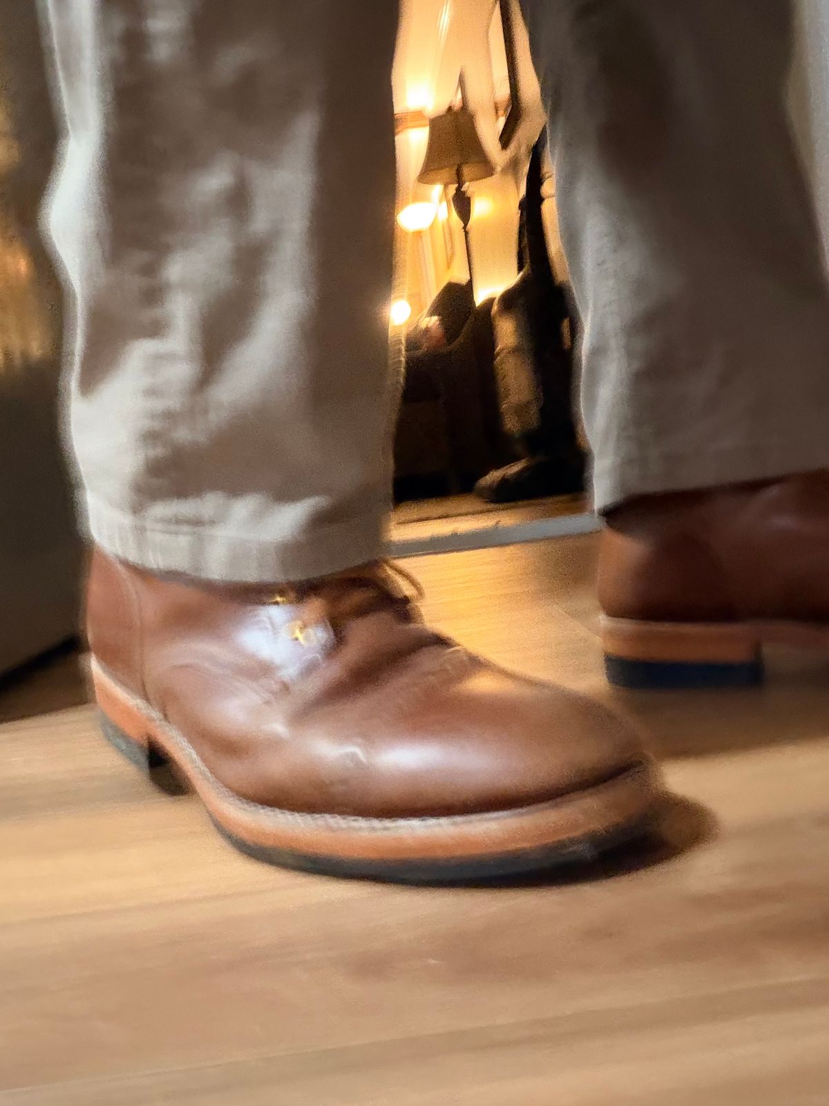 Photo by TheBeardedFeller on April 16, 2026 of the Blkbrd Shoemaker Luchador Service Boot in Maryam Toscanello TPR Horsebutt.