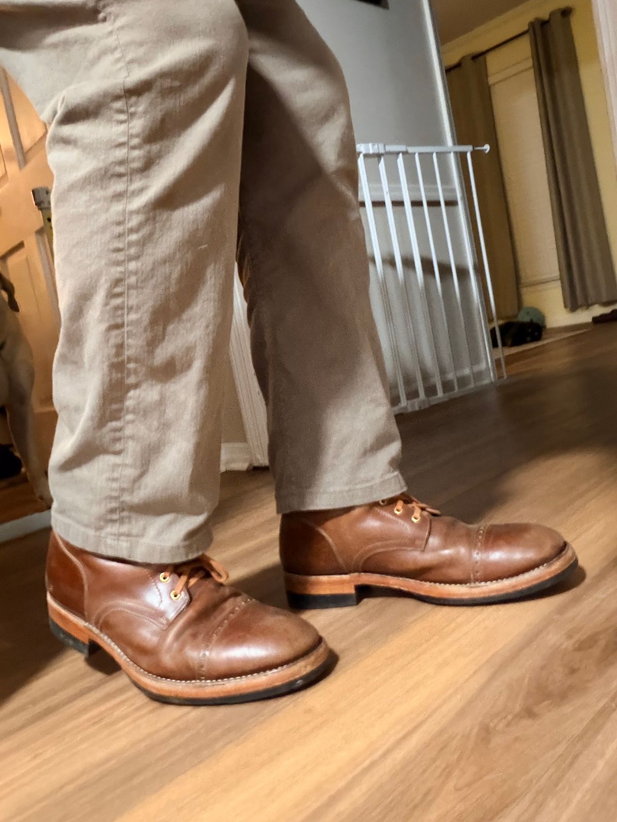 Photo by TheBeardedFeller on April 16, 2026 of the Blkbrd Shoemaker Luchador Service Boot in Maryam Toscanello TPR Horsebutt.