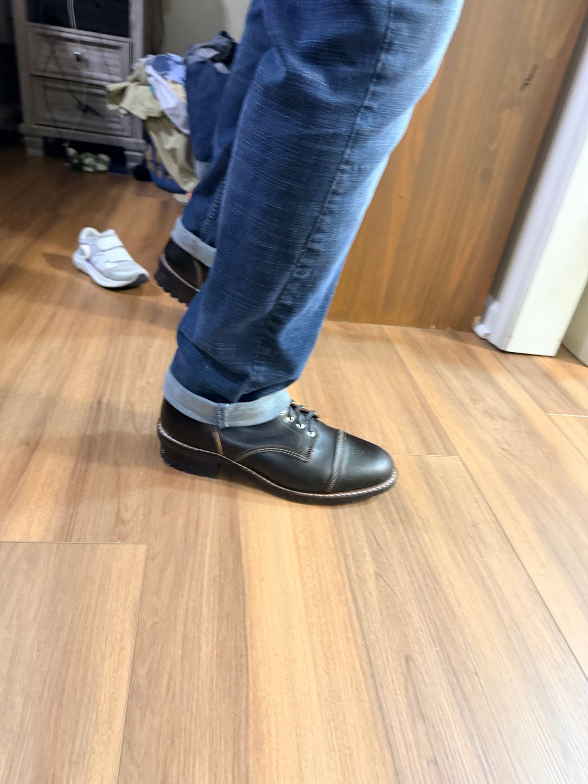 Photo by TheBeardedFeller on December 18, 2025 of the Thursday Vanguard in Horween Waxed Cacao.