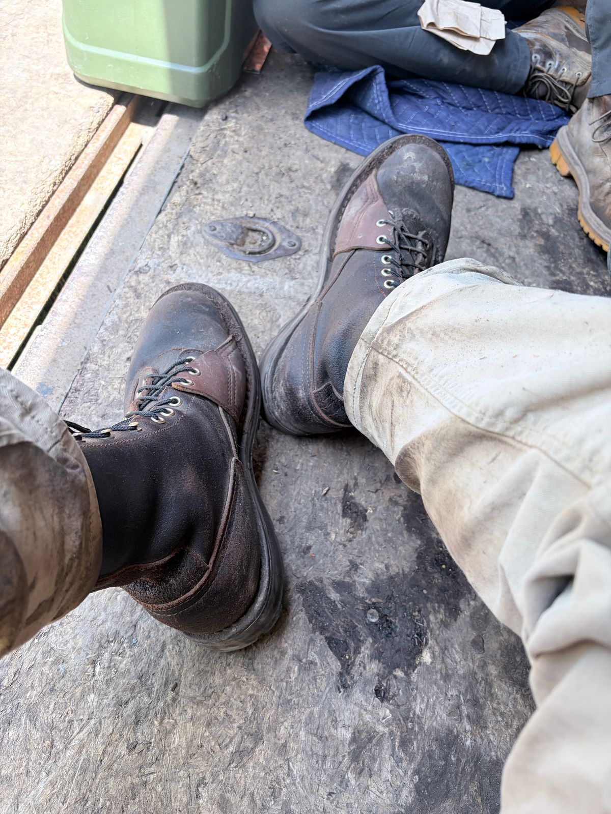 Photo by ReedFan on June 22, 2026 of the Nicks x Rose Anvil ND3 in Horween Brown Waxed Flesh & Seidel 1964 Brown.