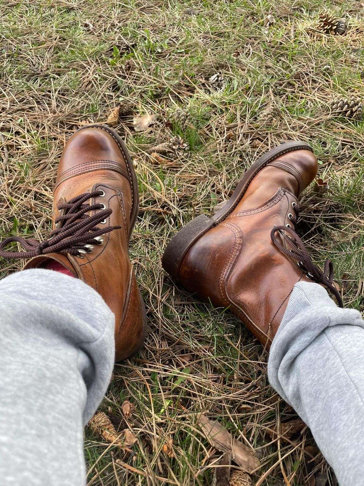 Photo by theservant on June 25, 2024 of the Red Wing Iron Ranger in S.B. Foot Copper Rough and Tough.