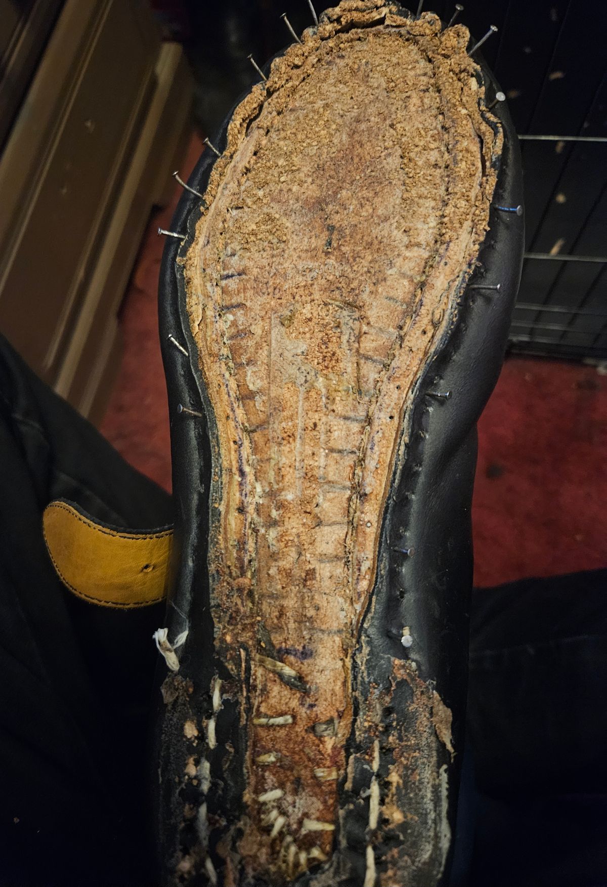 Photo by Jakesleather1505 on August 27, 2025 of the Unknown Maker Tanker in Unknown Black Leather Lined Throughout Boot.