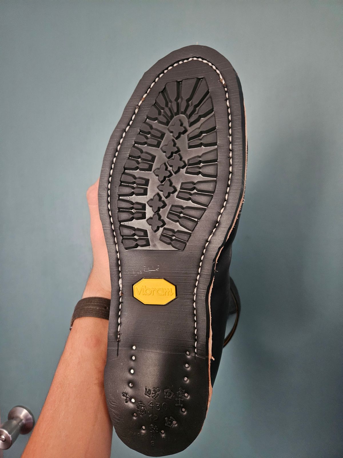 Photo by Jakesleather1505 on September 3, 2025 of the Unknown Maker Tanker in Unknown Black Leather Lined Throughout Boot.