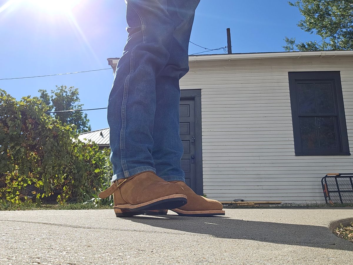 Photo by Jakesleather1505 on October 2, 2025 of the Self Made Cowboy Tanker in 6oz Russet Cowhide.