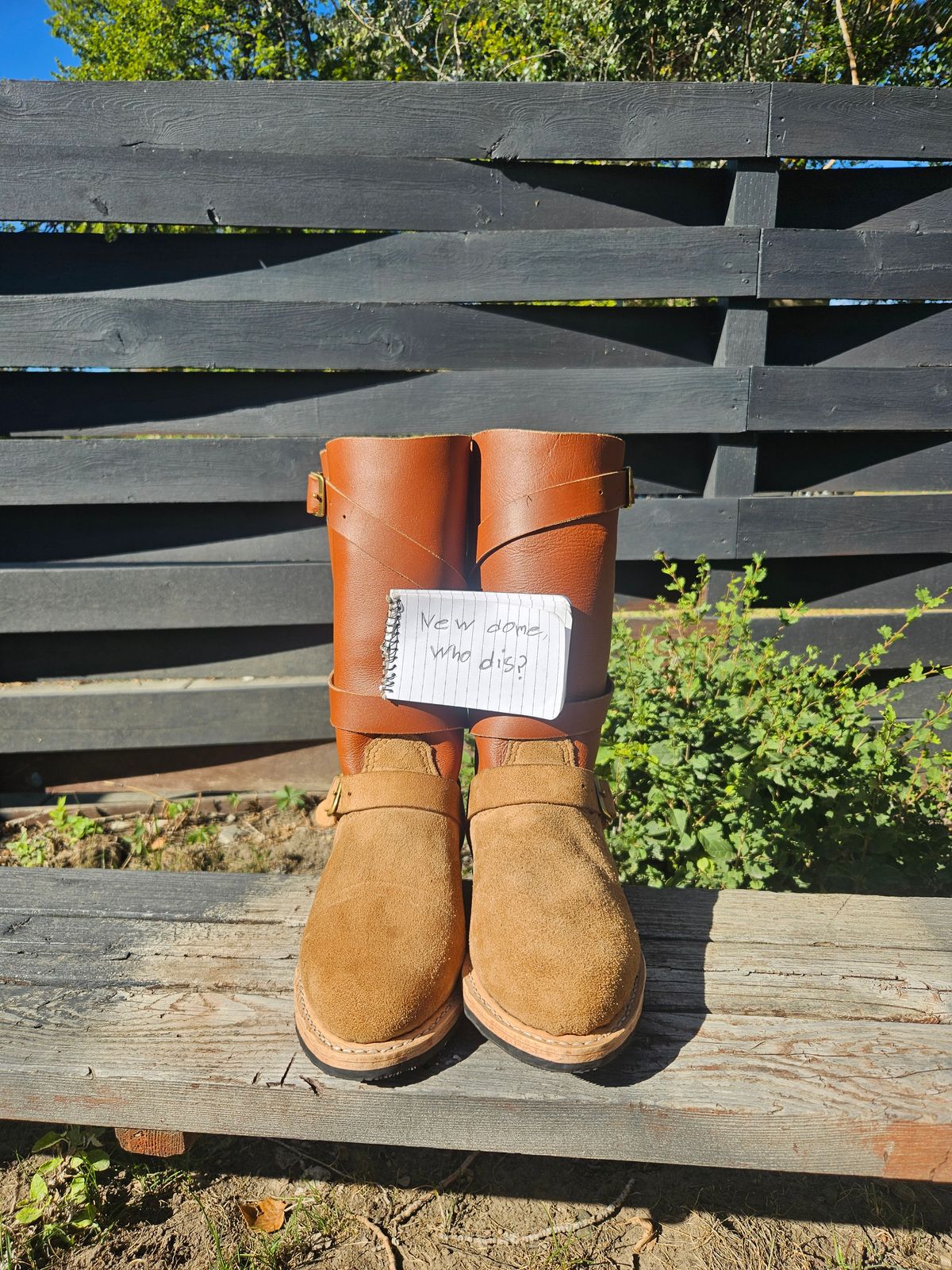 Photo by Jakesleather1505 on October 2, 2025 of the Self Made Cowboy Tanker in 6oz Russet Cowhide.