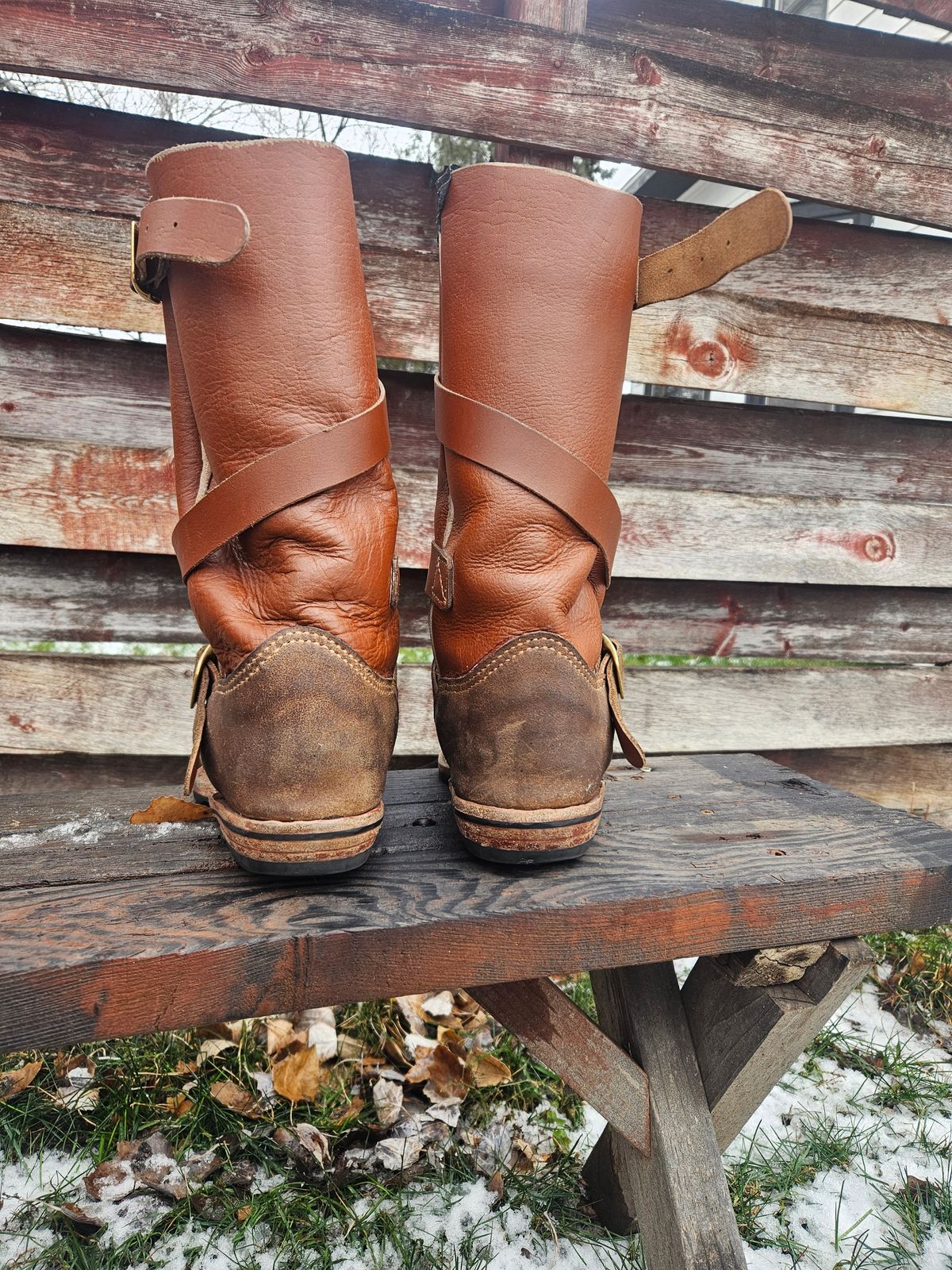Photo by Jakesleather1505 on December 2, 2025 of the Self Made Cowboy Tanker in 6oz Russet Cowhide.