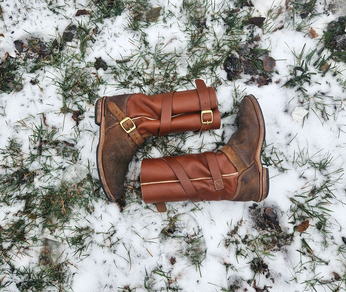 Photo by Jakesleather1505 on December 2, 2025 of the Self Made Cowboy Tanker in 6oz Russet Cowhide.