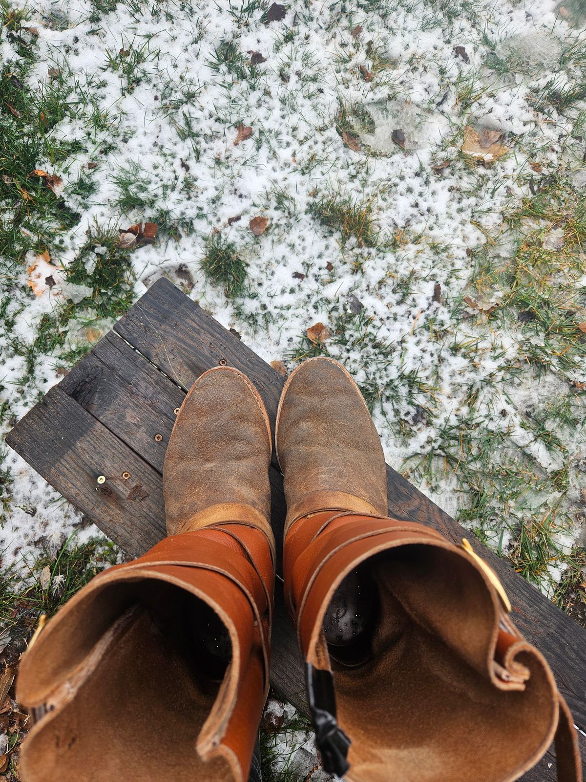 Photo by Jakesleather1505 on December 2, 2025 of the Self Made Cowboy Tanker in 6oz Russet Cowhide.
