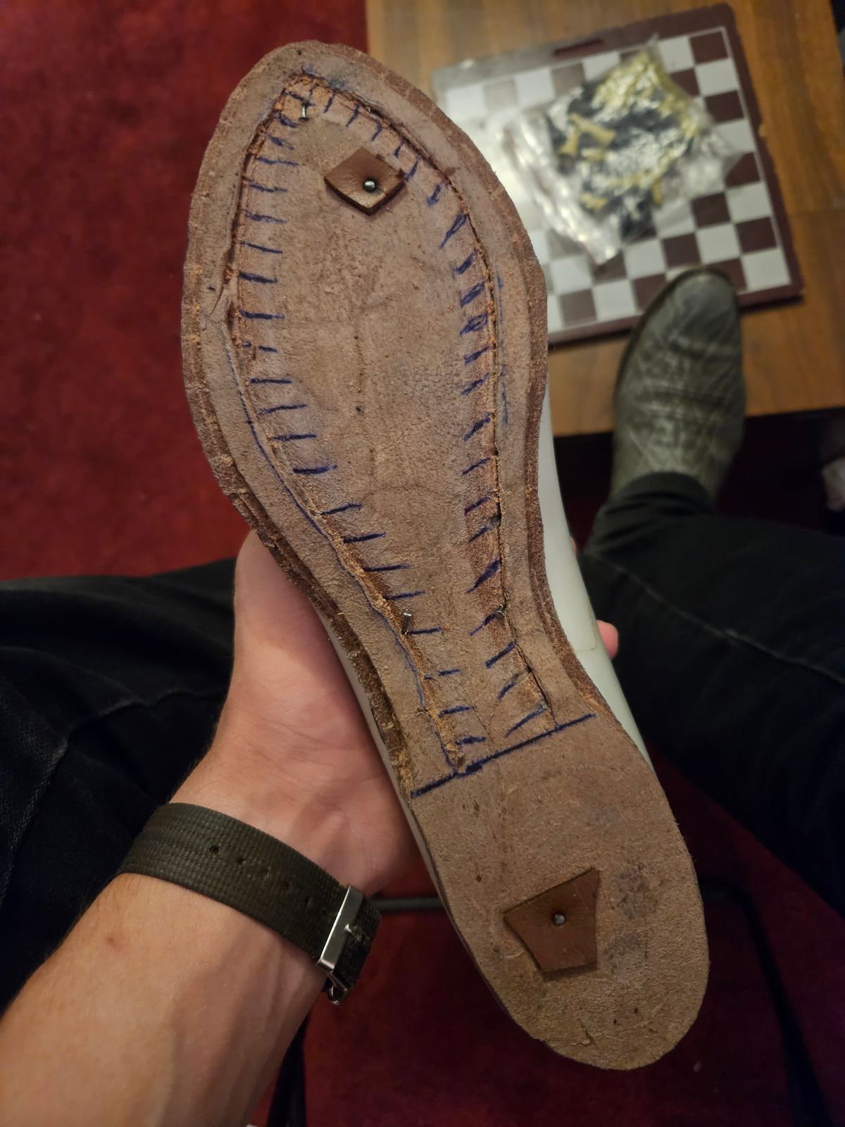 Photo by Jakesleather1505 on August 5, 2025 of the Self Made Cowboy Tanker in 6oz Russet Cowhide.