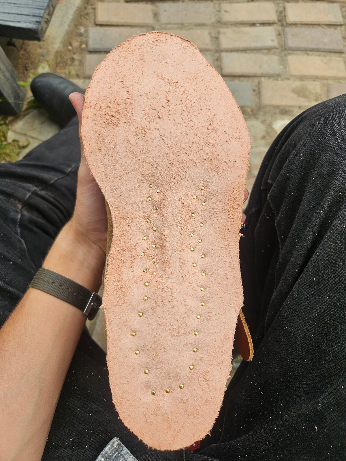 Photo by Jakesleather1505 on August 7, 2025 of the Self Made Cowboy Tanker in 6oz Russet Cowhide.