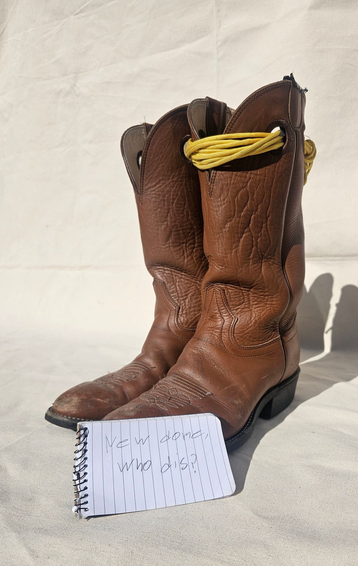 Photo by Jakesleather1505 on October 2, 2025 of the Hondo Boots 7875 in Veg Retan.