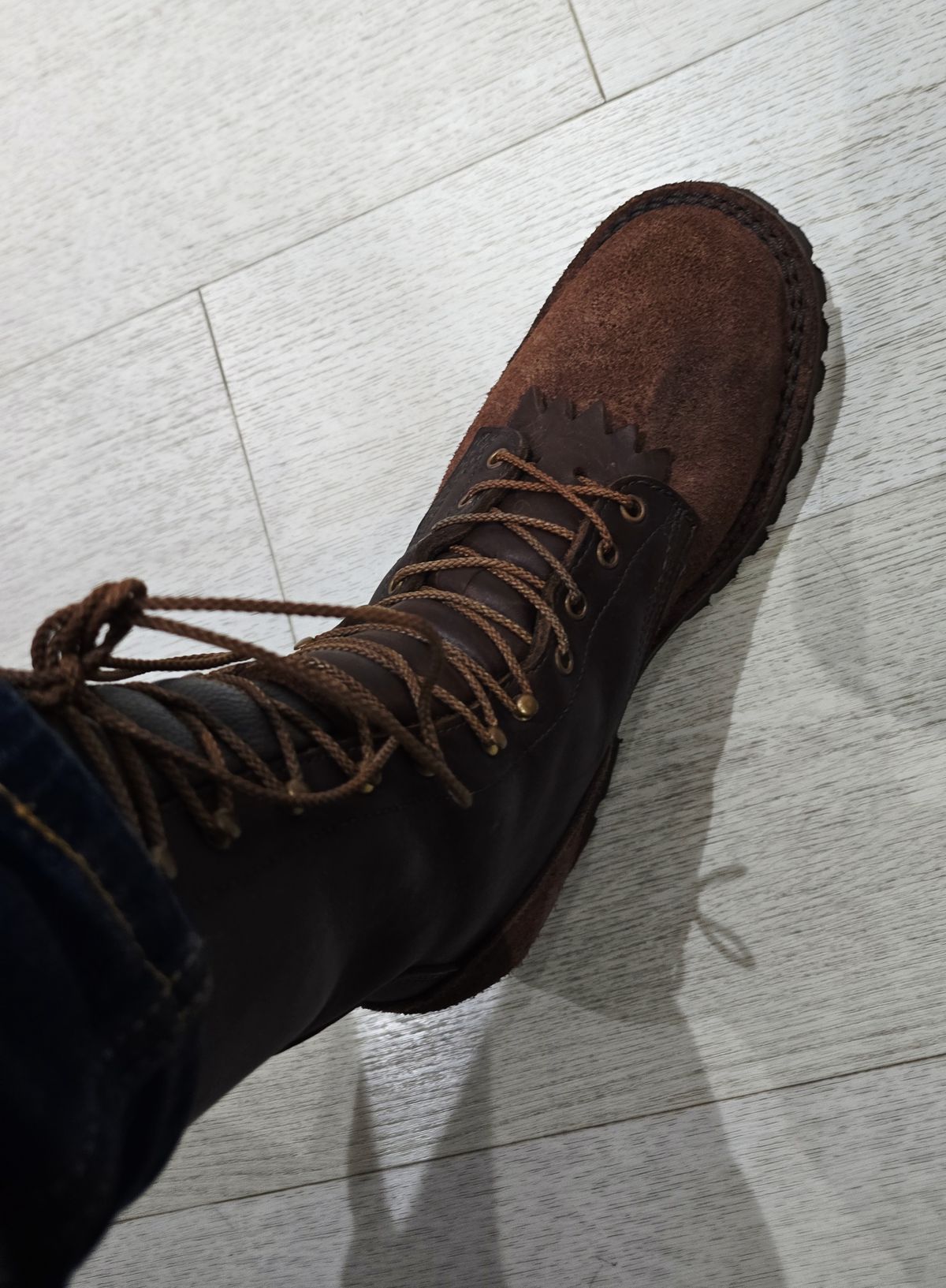 Photo by ZChua on June 23, 2025 of the JK Boots Superduty in Seidel Brown Oil Tan.