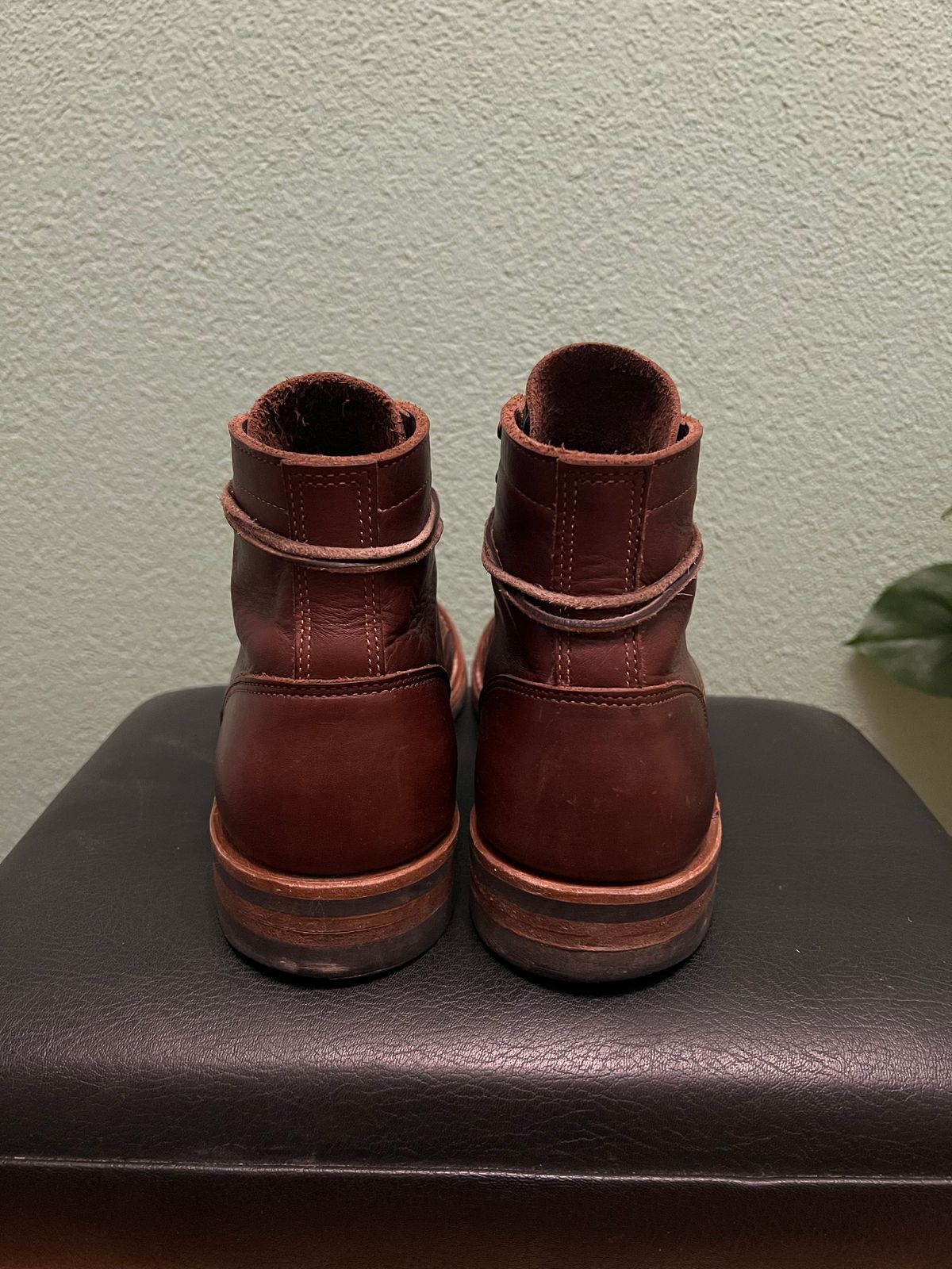 Photo by Florianfloorwalker on January 5, 2026 of the Truman Cap Toe Boot in Brown Rufian.