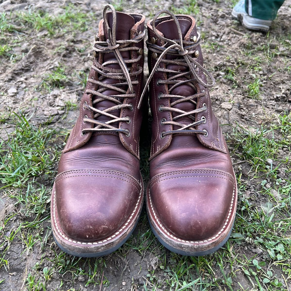 Photo by Florianfloorwalker on March 5, 2026 of the Truman Cap Toe Boot in Brown Rufian.