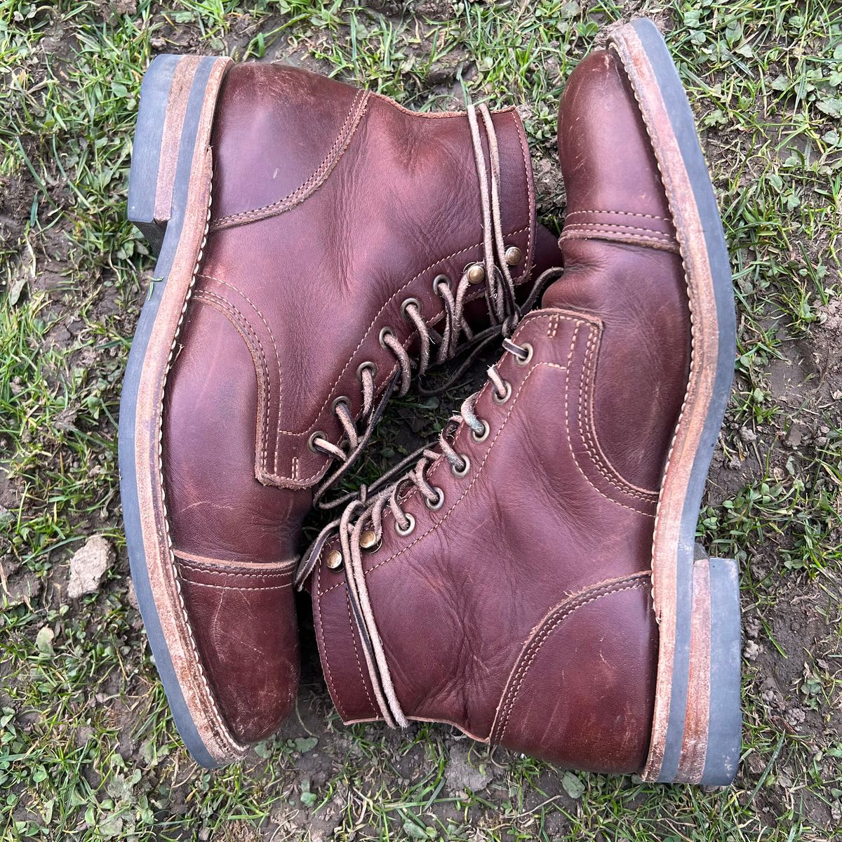 Photo by Florianfloorwalker on March 5, 2026 of the Truman Cap Toe Boot in Brown Rufian.