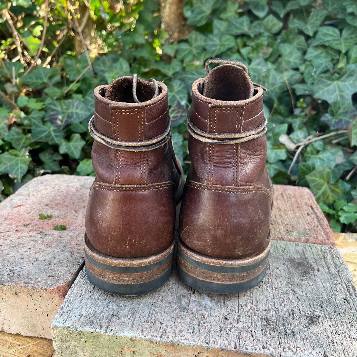 Photo by Florianfloorwalker on April 4, 2026 of the Truman Cap Toe Boot in Brown Rufian.