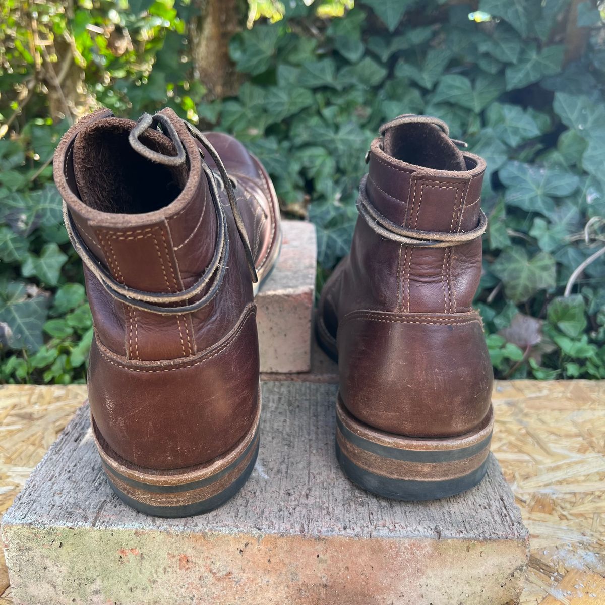 Photo by Florianfloorwalker on April 4, 2026 of the Truman Cap Toe Boot in Brown Rufian.