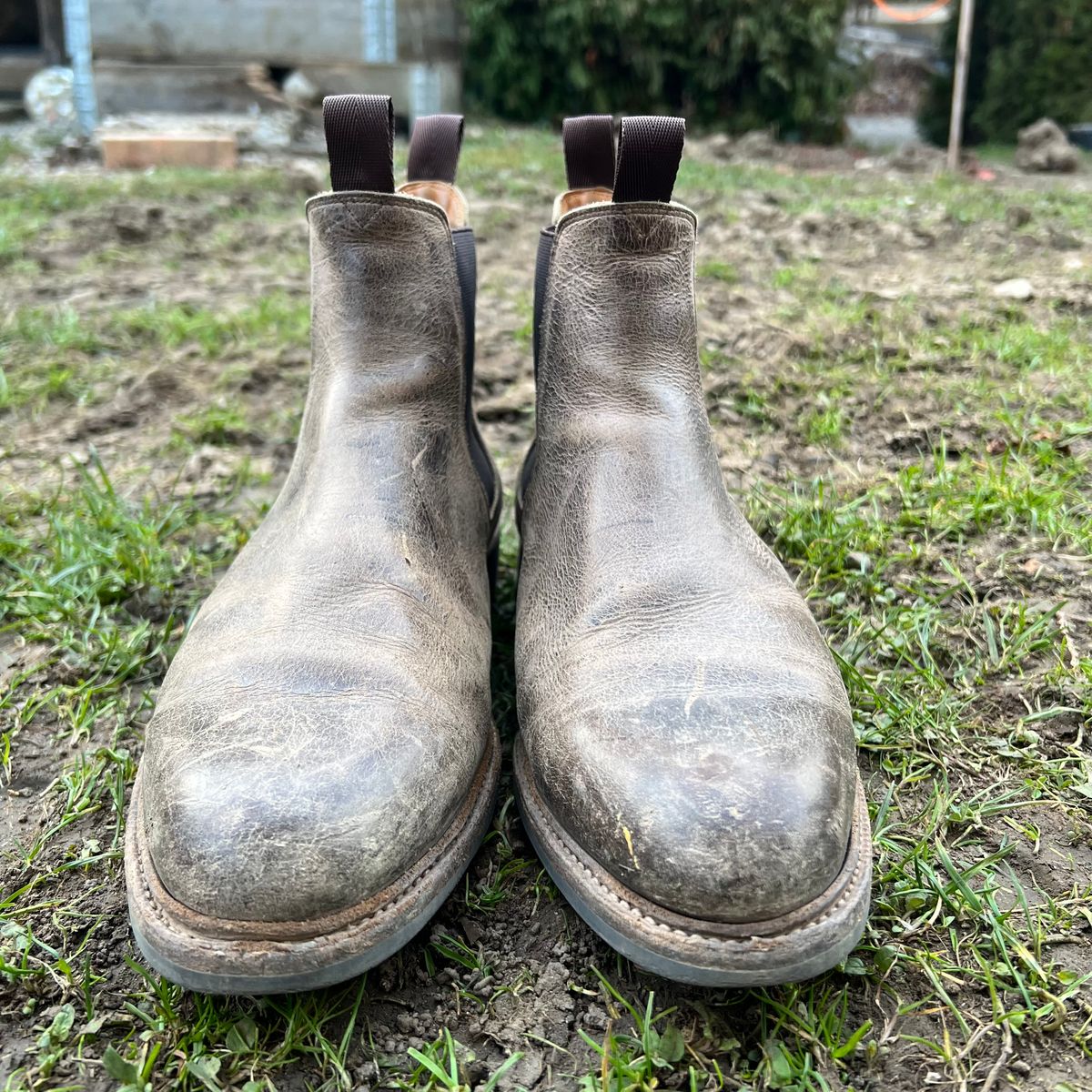 Photo by Florianfloorwalker on March 5, 2026 of the Meermin Chelsea Boot in C.F. Stead Gaucho Waxy Kudu.