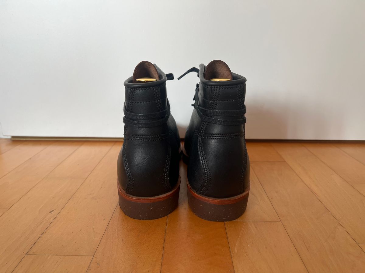 Photo by Florianfloorwalker on January 7, 2026 of the Oak Street Bootmakers Mill Boot in Seidel Black Oil Tan.