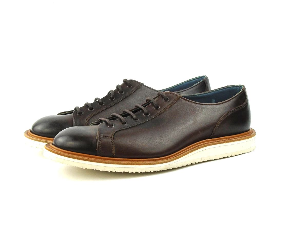 Photo by Florianfloorwalker on May 7, 2025 of the Tricker's Ethan Monkey Boot in Trickers Dark Brown Funchal.