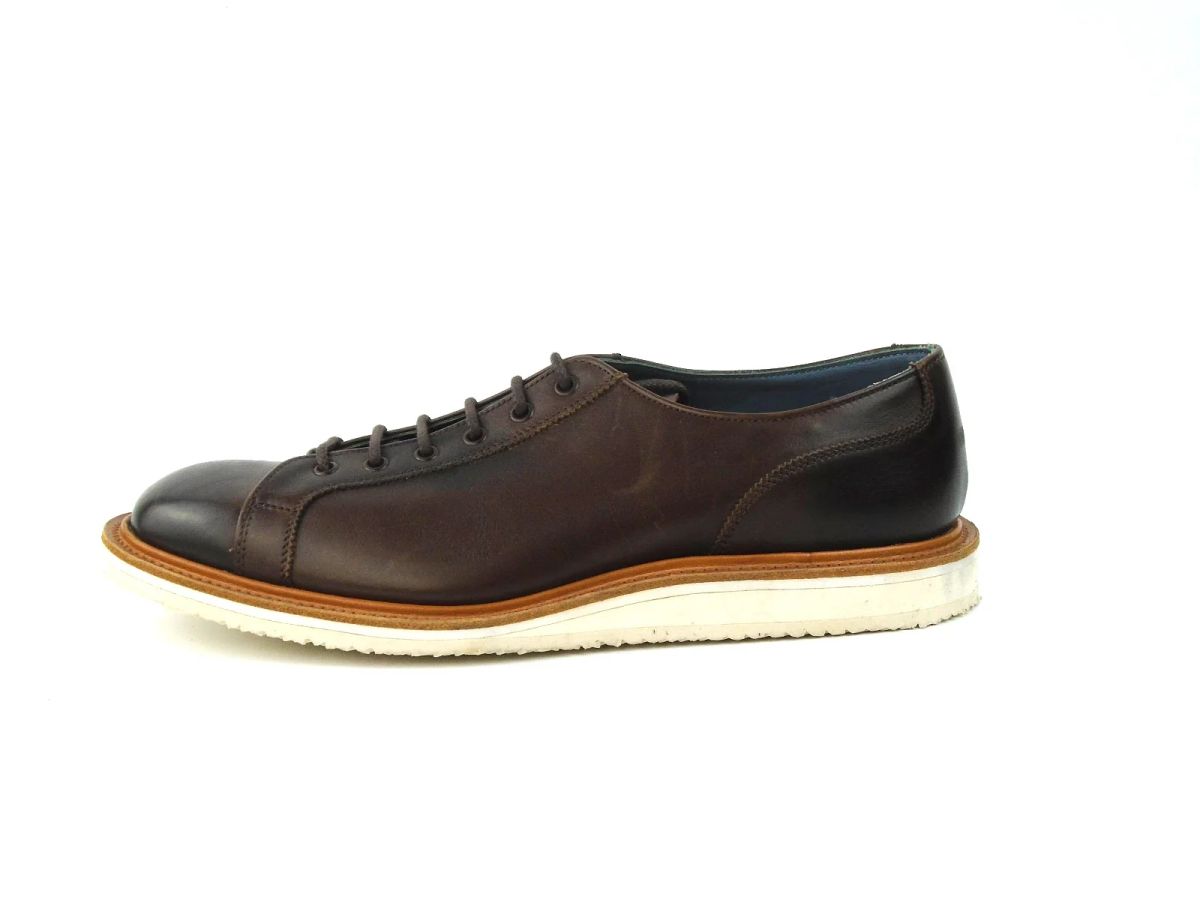 Photo by Florianfloorwalker on May 7, 2025 of the Tricker's Ethan Monkey Boot in Trickers Dark Brown Funchal.