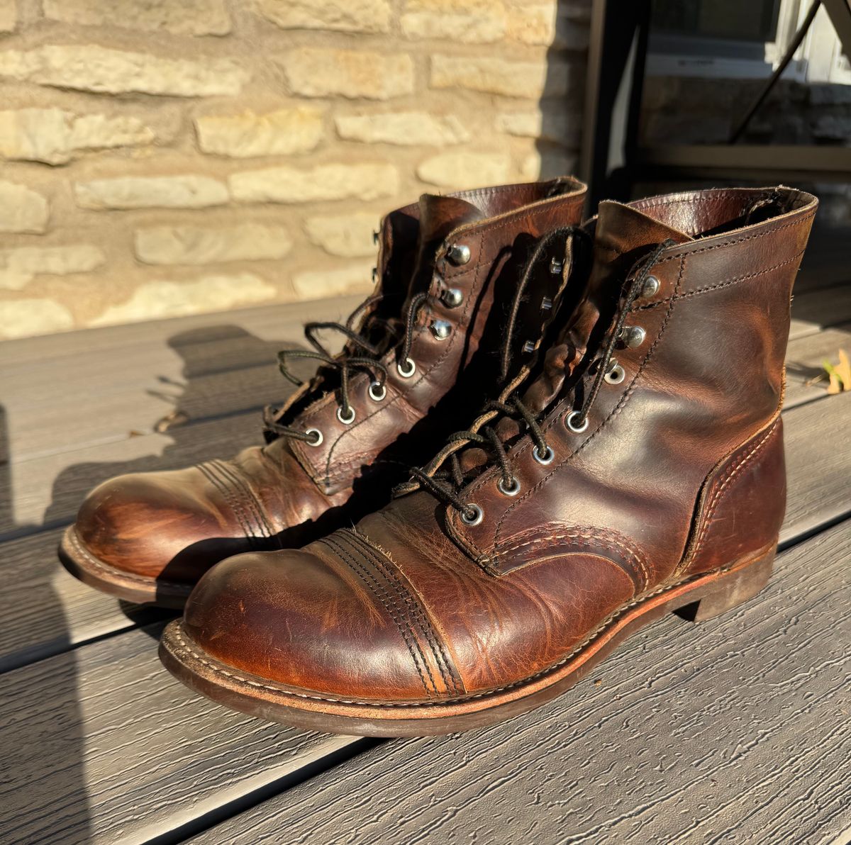 Photo by Jwilliams on August 17, 2025 of the Red Wing Iron Ranger in S.B. Foot Copper Rough and Tough.