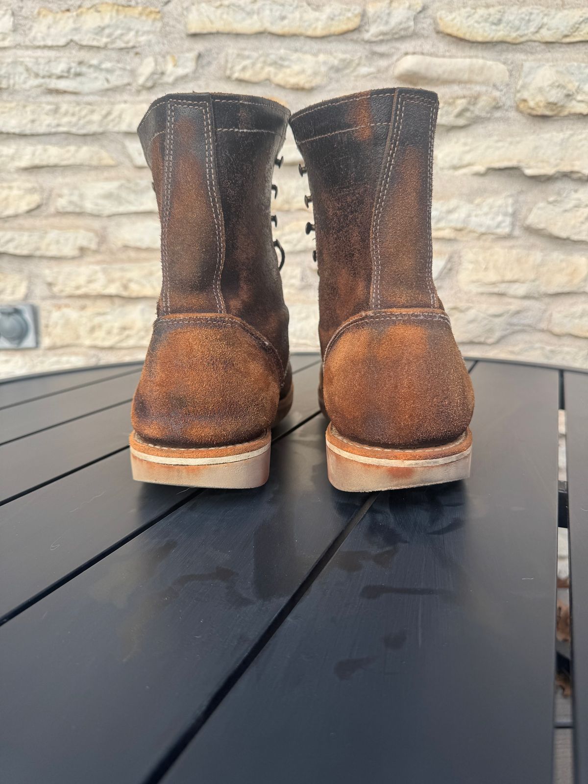 Photo by Jwilliams on March 2, 2026 of the Truman Moc Toe Upland in Horween Java Waxed Flesh.