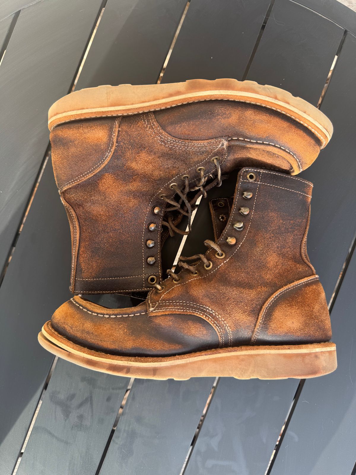 Photo by Jwilliams on March 2, 2026 of the Truman Moc Toe Upland in Horween Java Waxed Flesh.