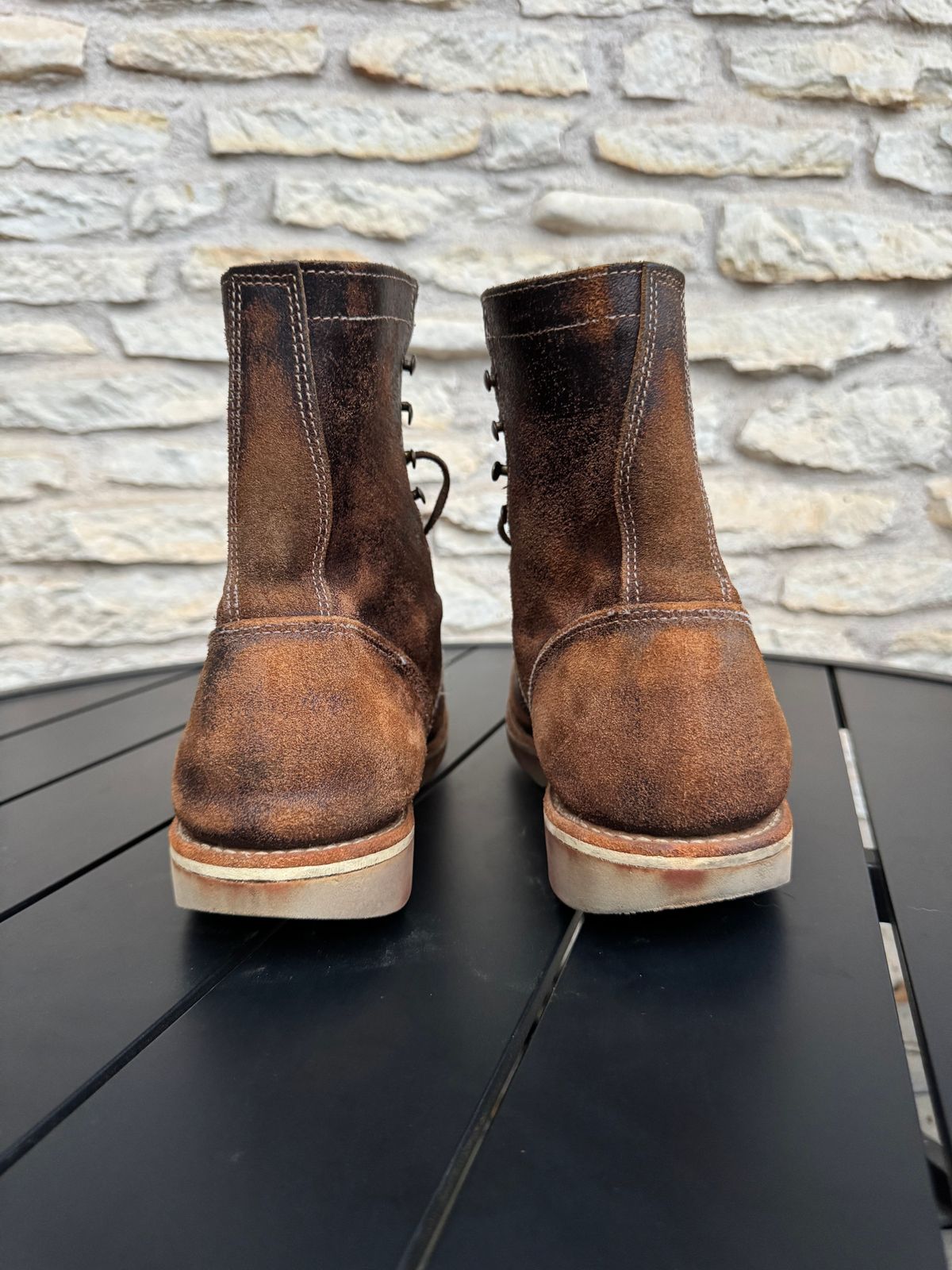 Photo by Jwilliams on April 1, 2026 of the Truman Moc Toe Upland in Horween Java Waxed Flesh.