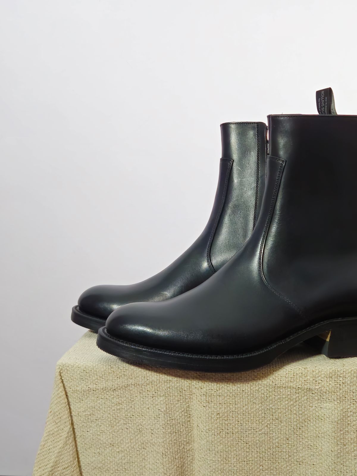 Photo by momatw on March 23, 2026 of the Rolling Dub Trio Gleaners Zip in Black Jp Box Calf.