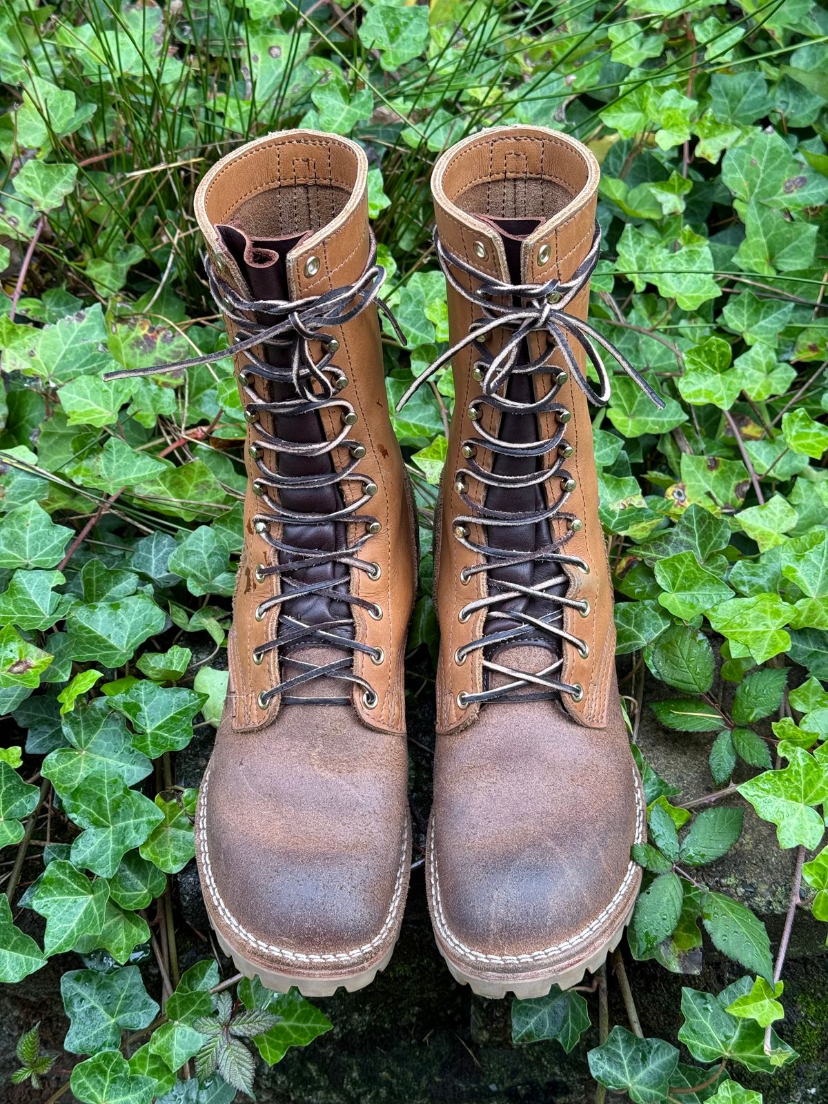 Photo by Termsxofxuse on November 1, 2024 of the Nicks DomePro in Seidel 1964 Tan & Seidel 1964 Tan Roughout.